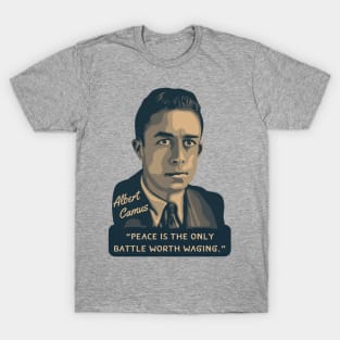 Albert Camus Portrait and Quote T-Shirt